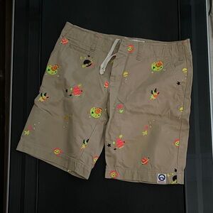 Women's Tan Printed Shorts